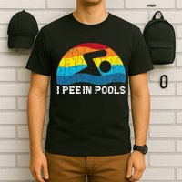I Pee In Pools Funny Swimmer Swimming Coach Player T-Shirt
