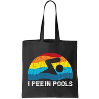 I Pee In Pools Funny Swimmer Swimming Coach Player Bag