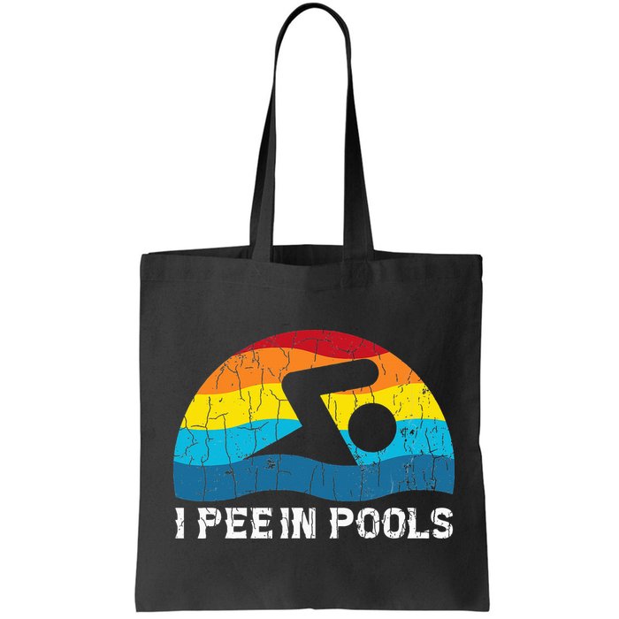 I Pee In Pools Funny Swimmer Swimming Coach Player Bag