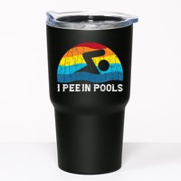I Pee In Pools Funny Swimmer Swimming Coach Player Tumbler