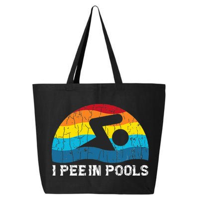 I Pee In Pools Funny Swimmer Swimming Coach Player 25L Jumbo Tote