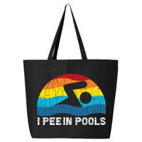 I Pee In Pools Funny Swimmer Swimming Coach Player 25L Jumbo Tote