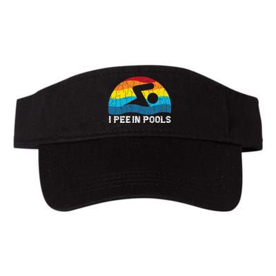 I Pee In Pools Funny Swimmer Swimming Coach Player Visor
