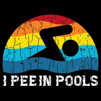 I Pee In Pools Funny Swimmer Swimming Coach Player Visor