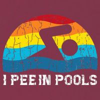 I Pee In Pools Funny Swimmer Swimming Coach Player 16oz Travel Tumbler