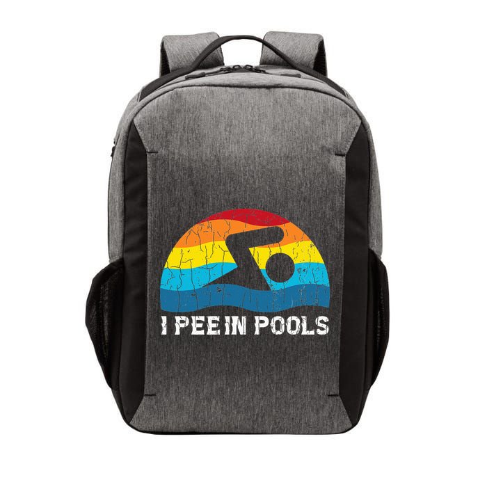 I Pee In Pools Funny Swimmer Swimming Coach Player Vector Backpack