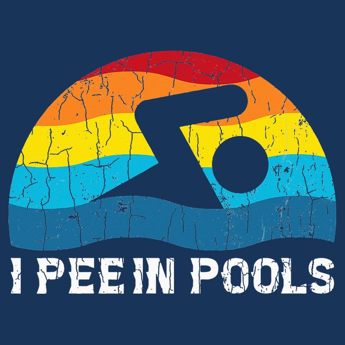 I Pee In Pools Funny Swimmer Swimming Coach Player Infant Baby Jersey Bodysuit