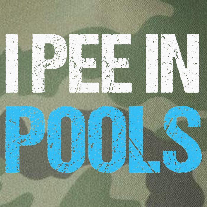 I Pee In Pools Funny Swimming Legacy Tie Dye Trucker Hat