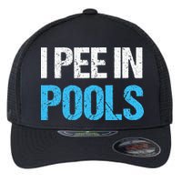 I Pee In Pools Funny Swimming Flexfit Unipanel Trucker Cap
