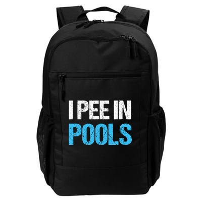 I Pee In Pools Funny Swimming Backpack