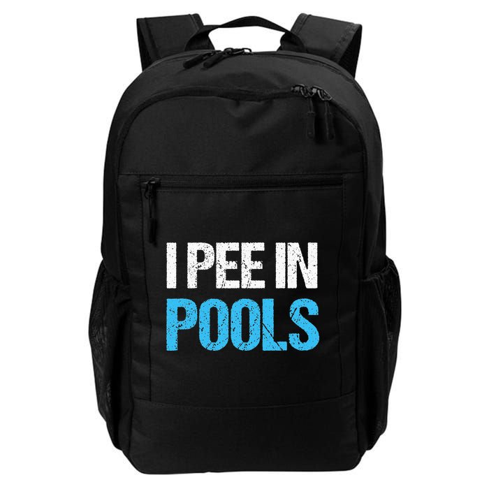 I Pee In Pools Funny Swimming Backpack