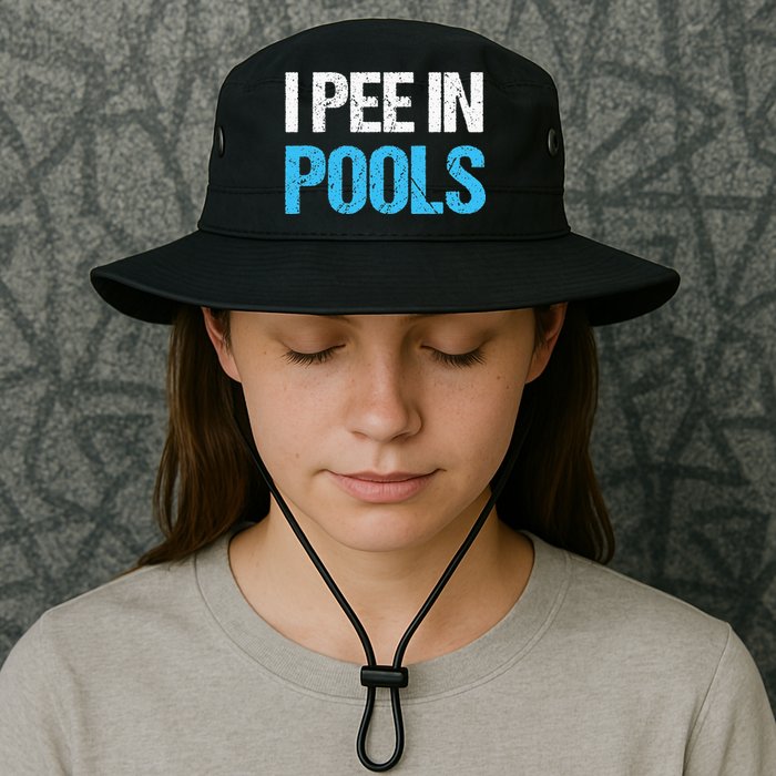 I Pee In Pools Funny Swimming Bucket Hat