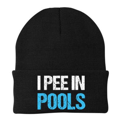 I Pee In Pools Funny Swimming Beanie