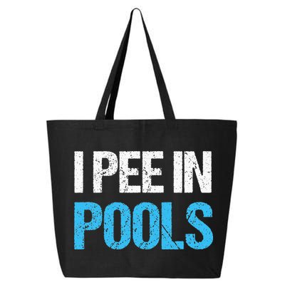I Pee In Pools Funny Swimming 25L Jumbo Tote