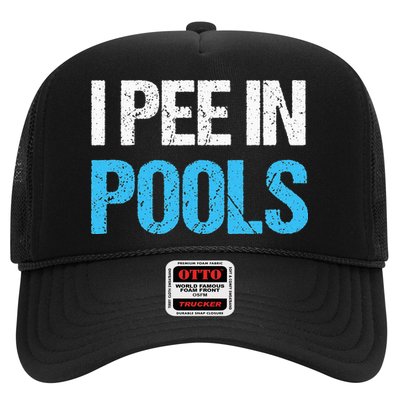 I Pee In Pools Funny Swimming Trucker Hat