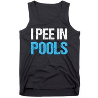 I Pee In Pools Funny Swimming Tank Top