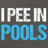I Pee In Pools Funny Swimming Cotton Canvas Backpack