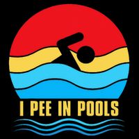 I Pee in Pools Lovers Swimmer Sarcastic Sayings 7-Panel Snapback Hat