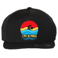 I Pee in Pools Lovers Swimmer Sarcastic Sayings Wool Snapback Cap