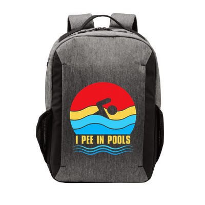 I Pee in Pools Lovers Swimmer Sarcastic Sayings Vector Backpack