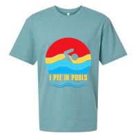 I Pee in Pools Lovers Swimmer Sarcastic Sayings Sueded Cloud Jersey T-Shirt