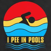 I Pee In Pools Funny Swimmer Coach Player Cool Comfort Performance Bucket Hat
