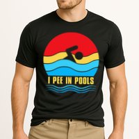 I Pee In Pools Funny Swimmer Coach Player Performance Shirt
