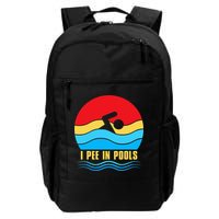 I Pee In Pools Funny Swimmer Coach Player Backpack