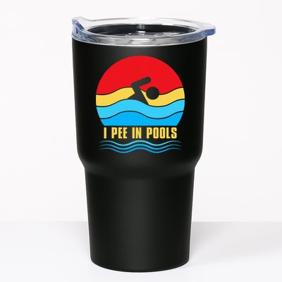 I Pee In Pools Funny Swimmer Coach Player Tumbler