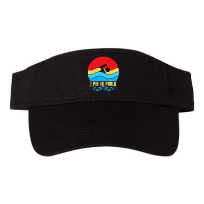 I Pee In Pools Funny Swimmer Coach Player Visor