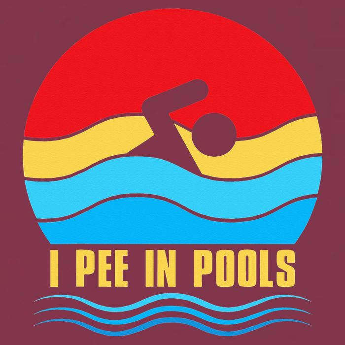 I Pee In Pools Funny Swimmer Coach Player 16oz Travel Tumbler
