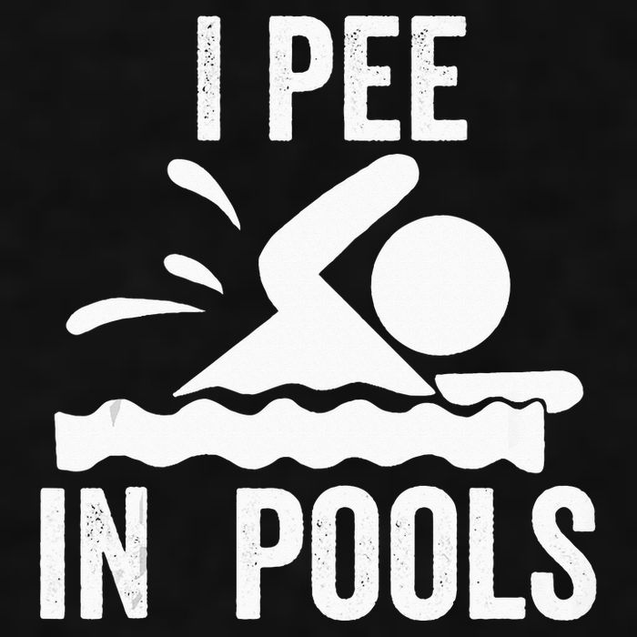 I Pee In Pools Swimming Swim Vacation I Pee In Pools Ladies PosiCharge Tri-Blend Wicking Tank