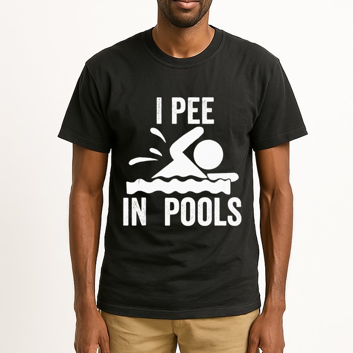 I Pee In Pools Swimming Swim Vacation I Pee In Pools Tall T-Shirt