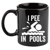 I Pee In Pools Swimming Swim Vacation I Pee In Pools 11oz C Handle Ceramic Mug