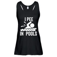 I Pee In Pools Swimming Swim Vacation I Pee In Pools Ladies Essential Flowy Tank
