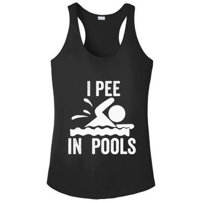 I Pee In Pools Swimming Swim Vacation I Pee In Pools Ladies PosiCharge Competitor Racerback Tank