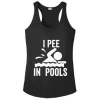 I Pee In Pools Swimming Swim Vacation I Pee In Pools Ladies PosiCharge Competitor Racerback Tank