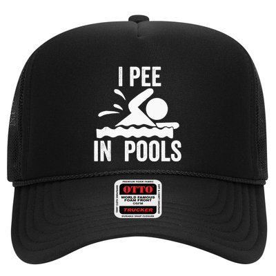 I Pee In Pools Swimming Swim Vacation I Pee In Pools Trucker Hat
