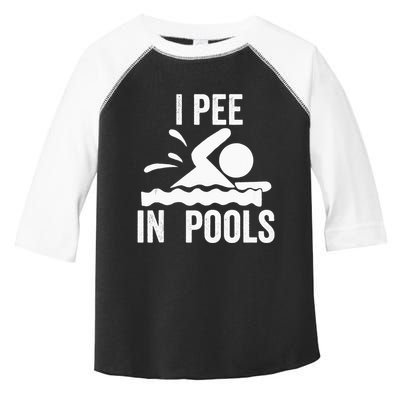 I Pee In Pools Swimming Swim Vacation I Pee In Pools Toddler Fine Jersey T-Shirt