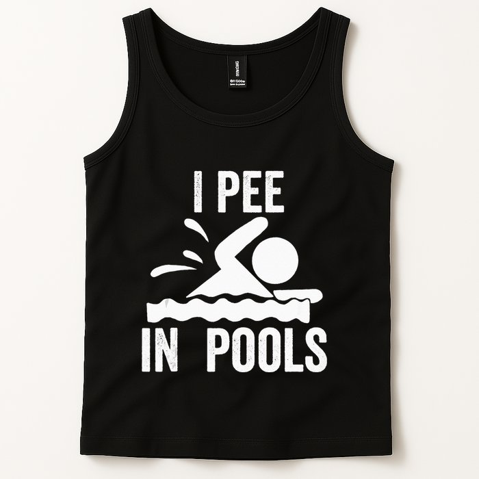 I Pee In Pools Swimming Swim Vacation I Pee In Pools Tank Top