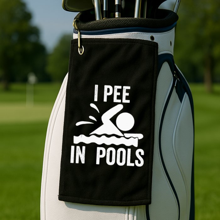 I Pee In Pools Swimming Swim Vacation I Pee In Pools Golf Towel
