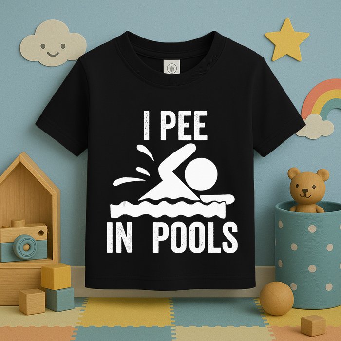 I Pee In Pools Swimming Swim Vacation I Pee In Pools Toddler T-Shirt