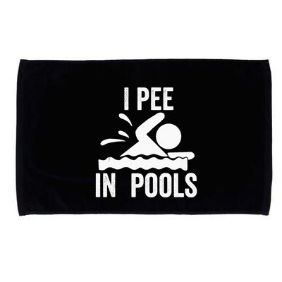 I Pee In Pools Swimming Swim Vacation I Pee In Pools Microfiber Hand Towel