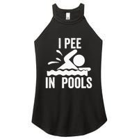 I Pee In Pools Swimming Swim Vacation I Pee In Pools Women's Perfect Tri Rocker Tank