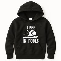 I Pee In Pools Swimming Swim Vacation I Pee In Pools Kids Hoodie