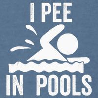 I Pee In Pools Swimming Swim Vacation I Pee In Pools Garment-Dyed Sweatshirt