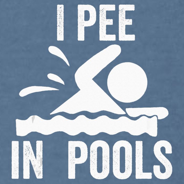 I Pee In Pools Swimming Swim Vacation I Pee In Pools Garment-Dyed Sweatshirt