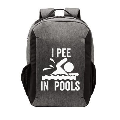 I Pee In Pools Swimming Swim Vacation I Pee In Pools Vector Backpack