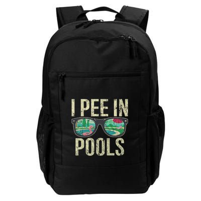 I Pee In Pools Summer Vacation Glasses Funny Backpack