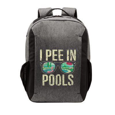 I Pee In Pools Summer Vacation Glasses Funny Vector Backpack